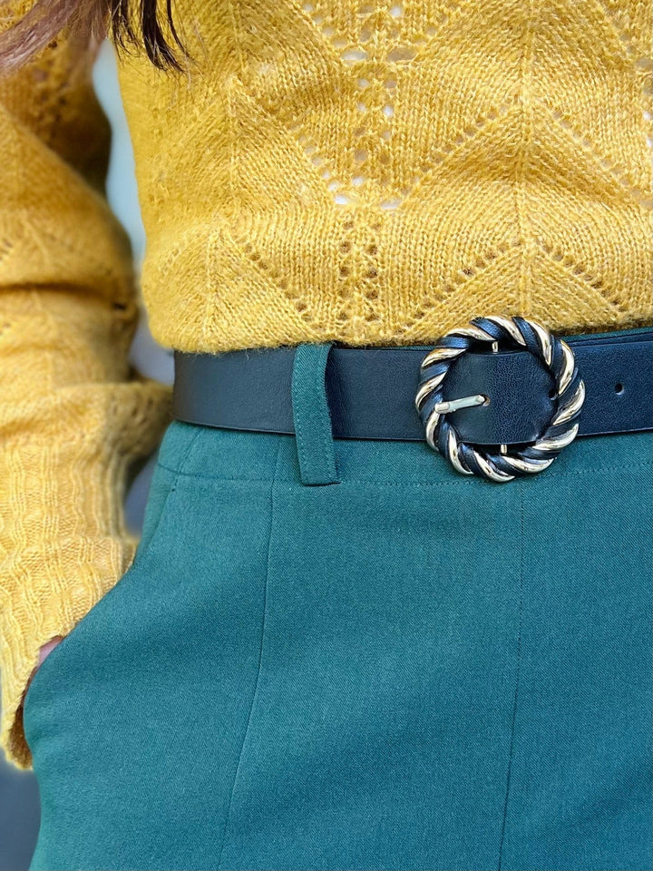 Frøken Dianas salonger belter Belte tvunnet - sort