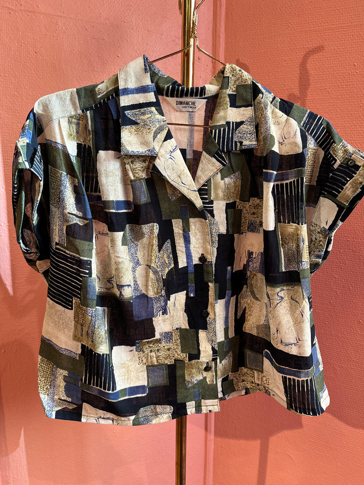 Vintagebluse - 510 Hidden figures str L
