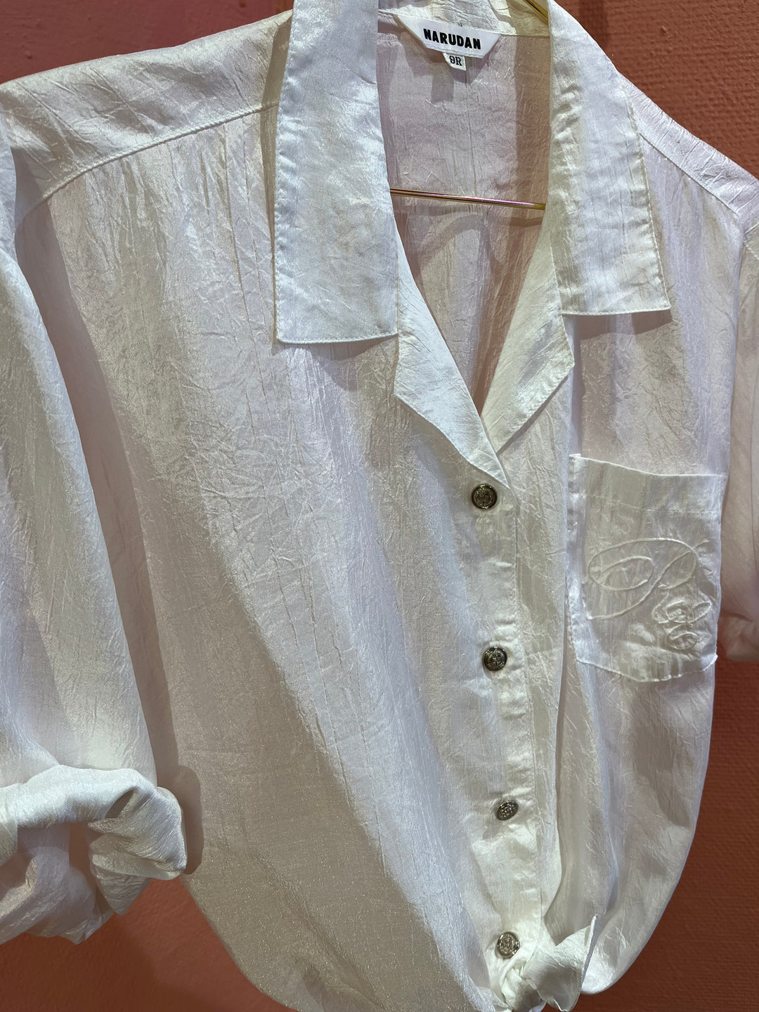 Vintagebluse - 364 Meringue str M
