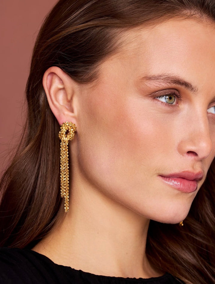 Gemma statement earrings - gold