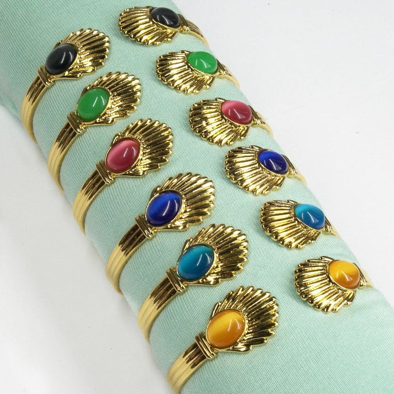 Armbånd Venus Bangle - amber gull