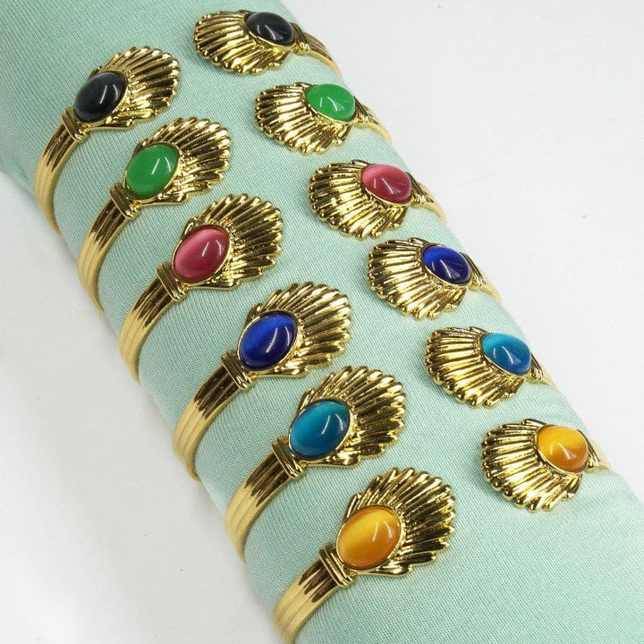 Armbånd Venus Bangle - amber gull
