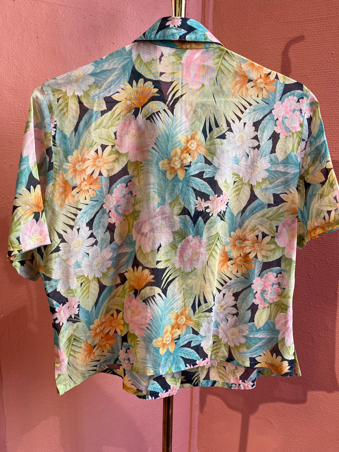Vintagebluse - 526 Tropenatt str S