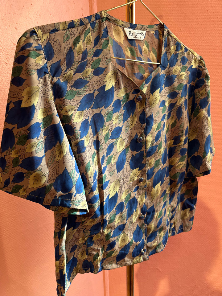 Vintagebluse - 512 Høstregn str M