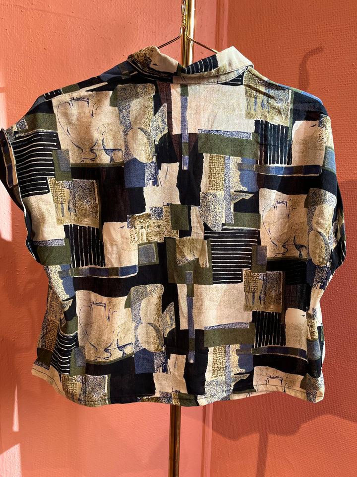Vintagebluse - 510 Hidden figures str L