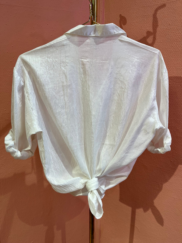 Vintagebluse - 364 Meringue str M