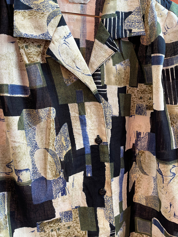 Vintagebluse - 510 Hidden figures str L