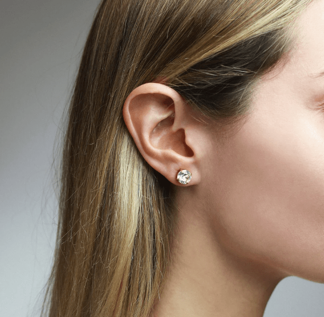 Classic stud earrings - light siam