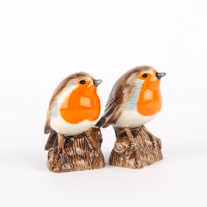 Quail Ceramics Frøken Dianas Salonger  Rødstrupe salt og pepper bøsse