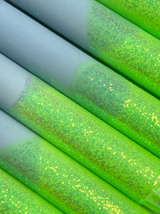 Ahne light stearinlys Stearinlys Ahne Light - grønn glitter/blå