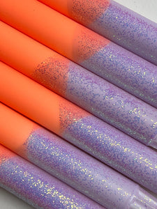 Ahne light stearinlys Stearinlys Ahne Light - lilla glitter/fersken
