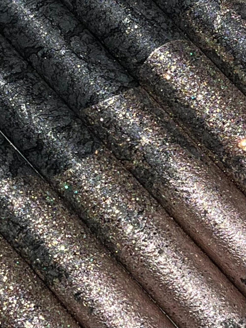 Ahne light stearinlys Stearinlys - gull glitter/svart