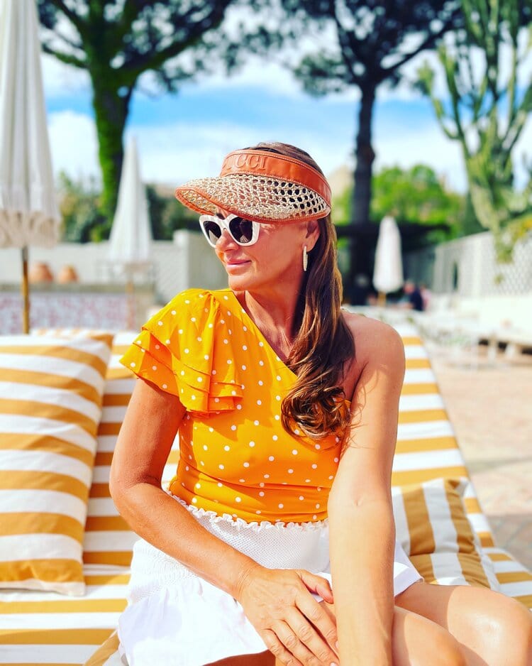 Aix Badedrakt Sophie badedrakt - oransje/krem