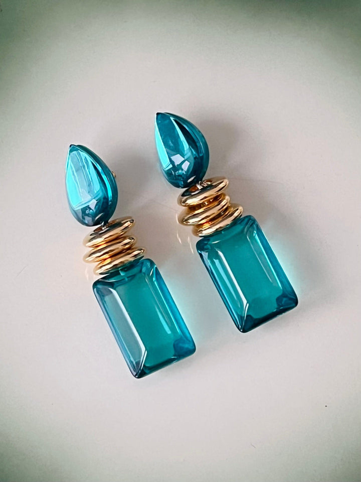 Bernice øredobber Øredobber BerNice - petrol blå