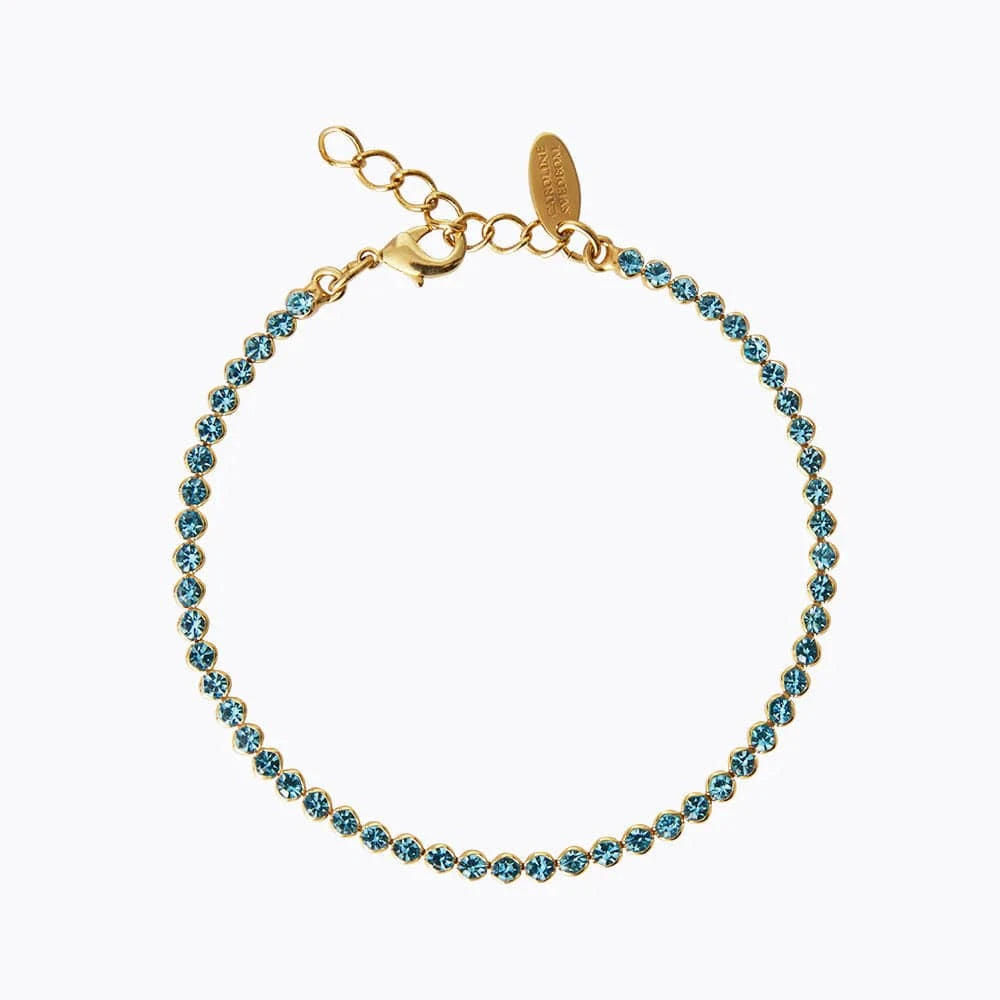 Caroline Svedbom ankel chain Siri Ankle chain - light turquoise