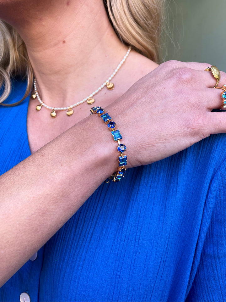 Caroline Svedbom Armbånd Diora bracelet - blue combo