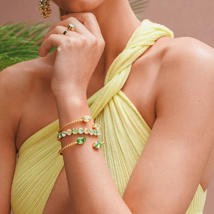 Caroline Svedbom armbånd Gia Stud bracelet - lime combo
