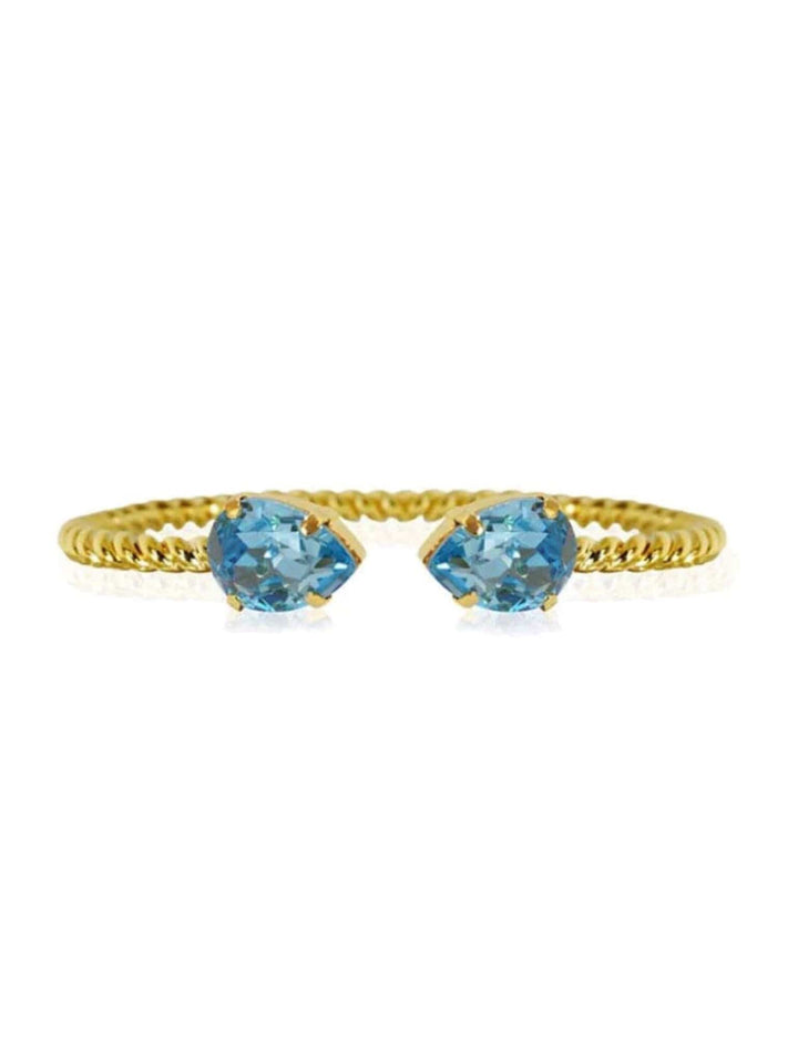 Caroline Svedbom armbånd Mini drop bracelet - aquamarine