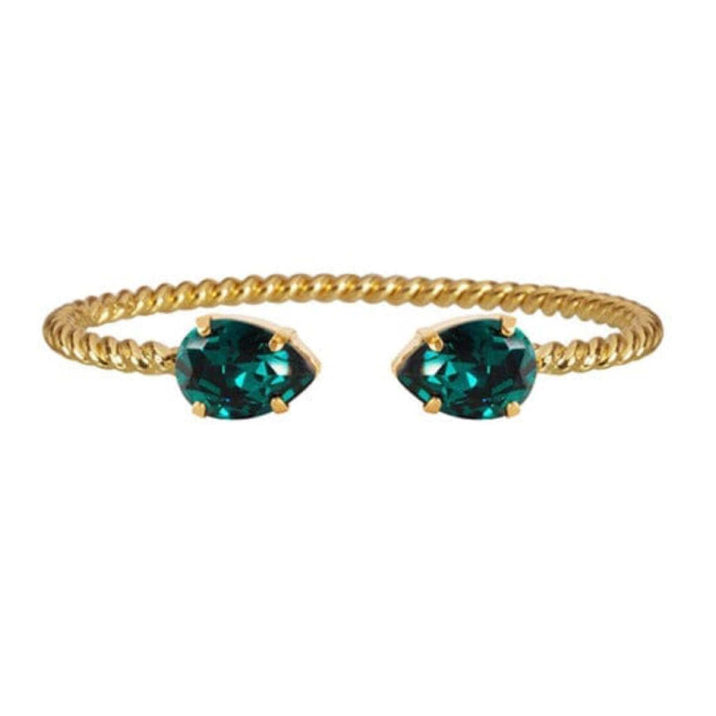 Caroline Svedbom armbånd Mini drop bracelet - emerald