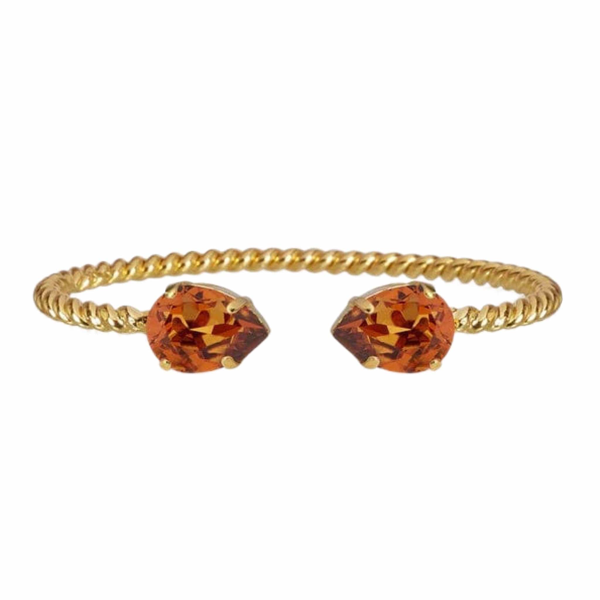 Caroline Svedbom armbånd Mini drop bracelet - light amber