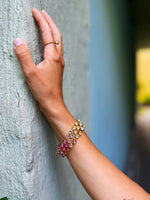 Last inn bildet i Galleri-visningsprogrammet, Caroline Svedbom armbånd Rosanna bracelet - pastel rainbow combo
