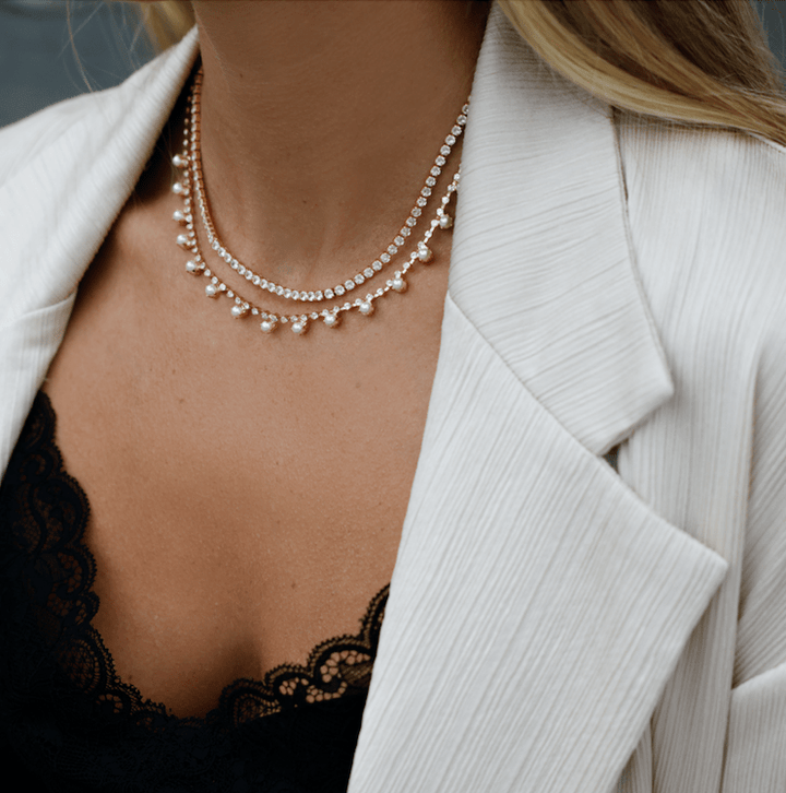 Caroline Svedbom halskjede Mini Zara necklace - crystal