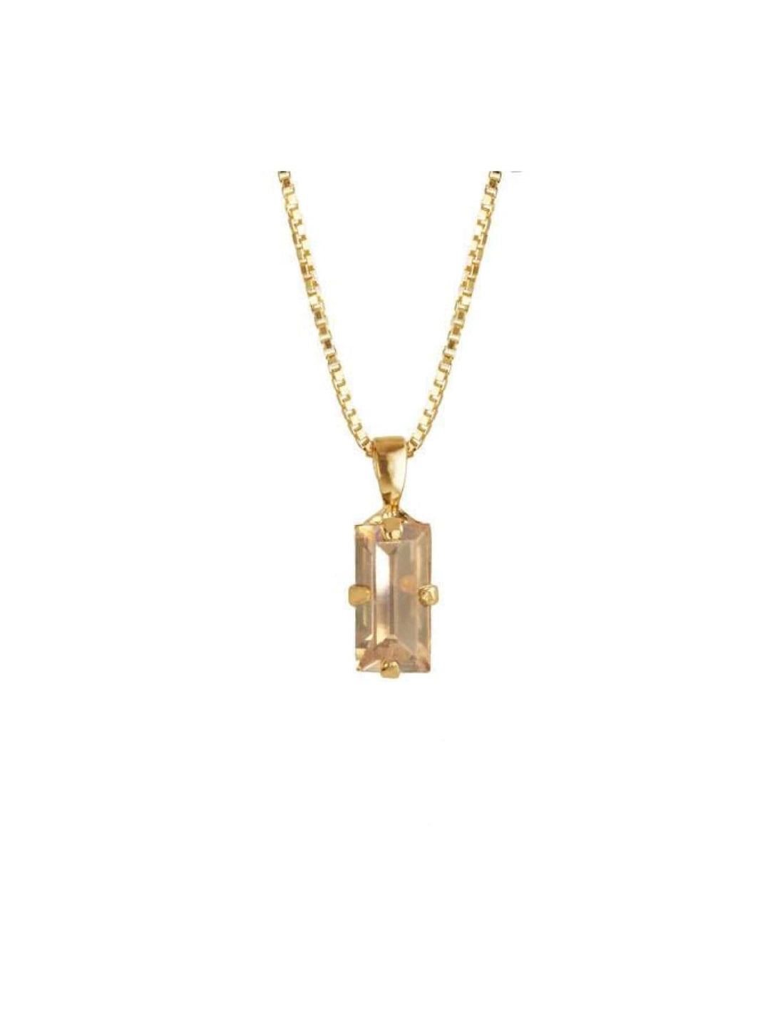 Caroline Svedbom halskjeder Baguette necklace - golden shadow