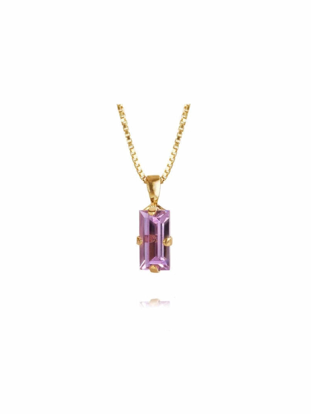Caroline Svedbom halskjeder Baguette necklace - violet