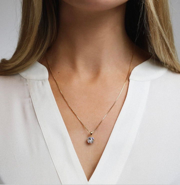 Caroline Svedbom halskjeder Classic Petite necklace - majestic green