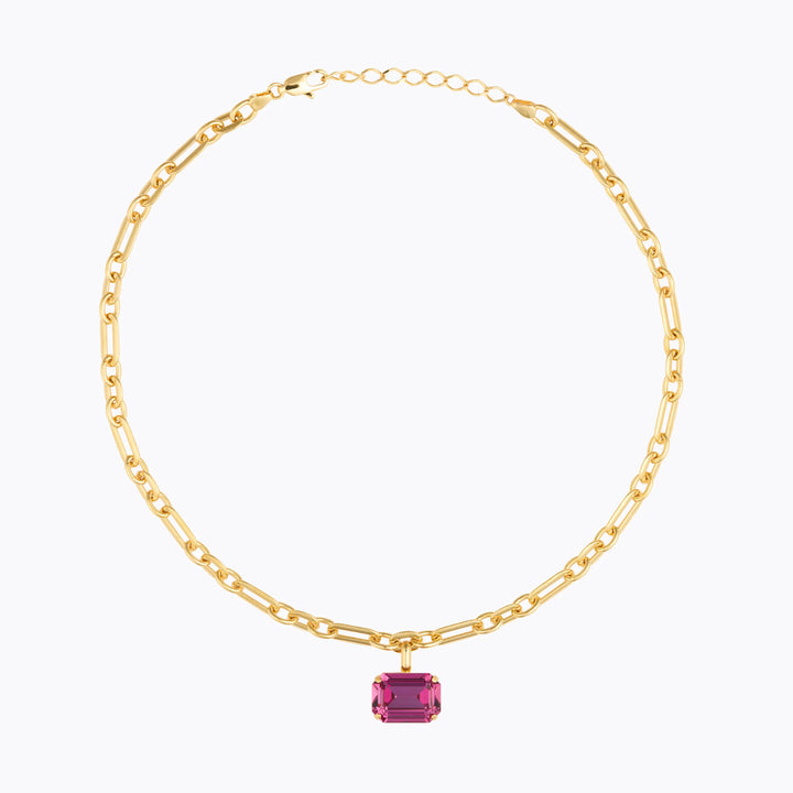 Caroline Svedbom halskjeder Lydia chain necklace - dark rose
