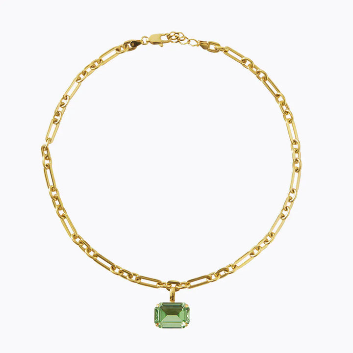 Caroline Svedbom halskjeder Lydia chain necklace - peridot