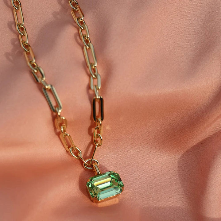 Caroline Svedbom halskjeder Lydia chain necklace - peridot