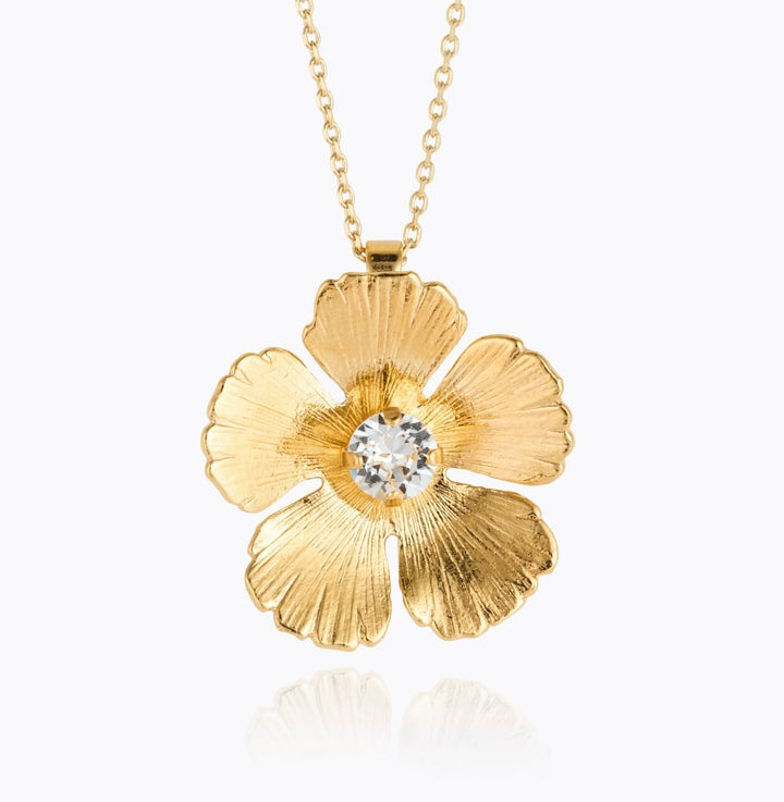 Caroline Svedbom halskjeder Mini anemone necklace - crystal