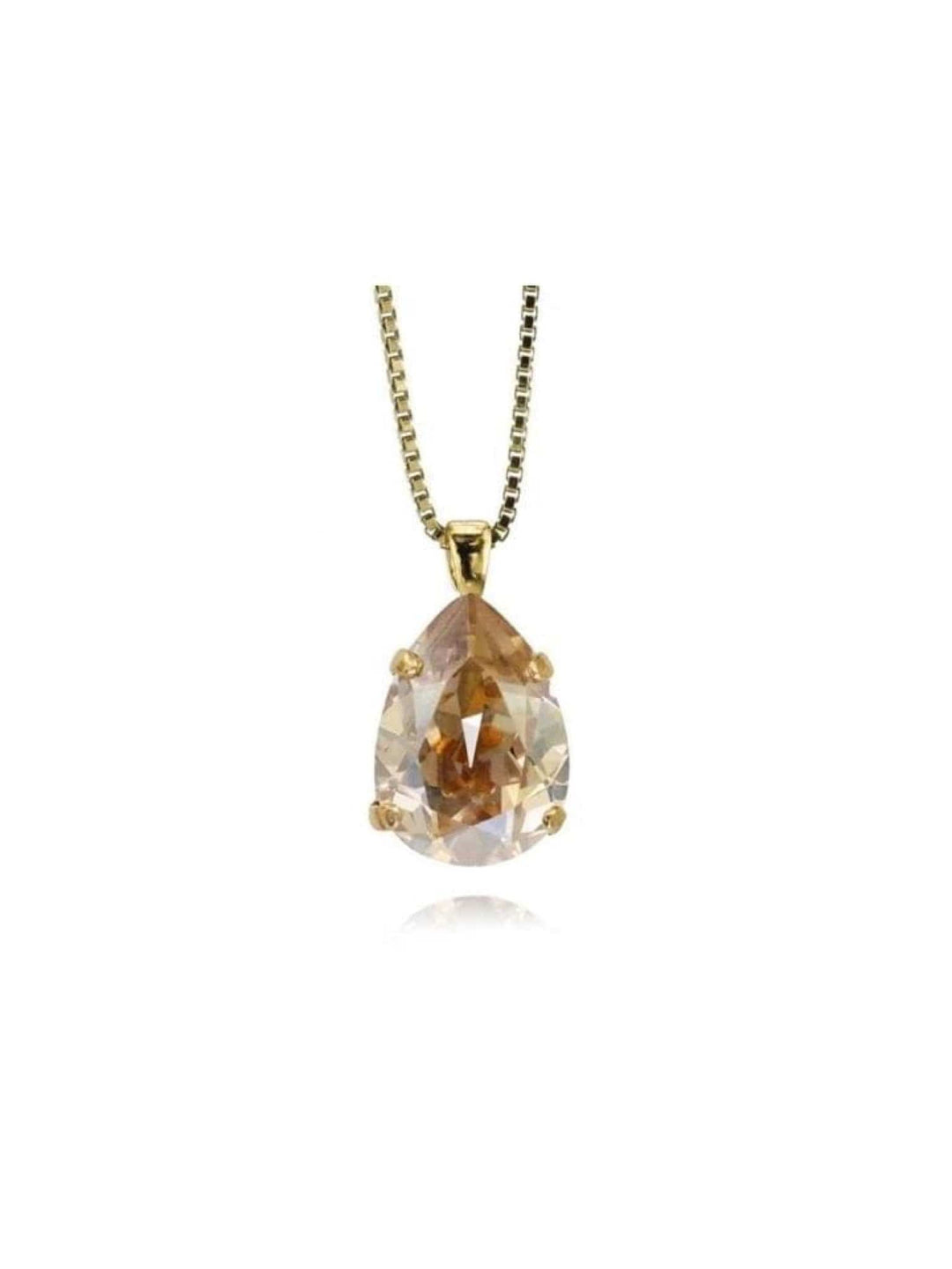 Caroline Svedbom halskjeder Mini drop necklace - golden shadow