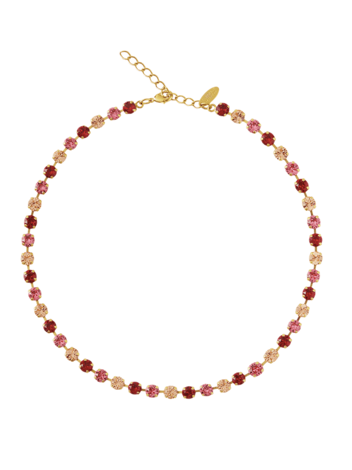 Caroline Svedbom halskjeder Nicola necklace - red/scarlet combo