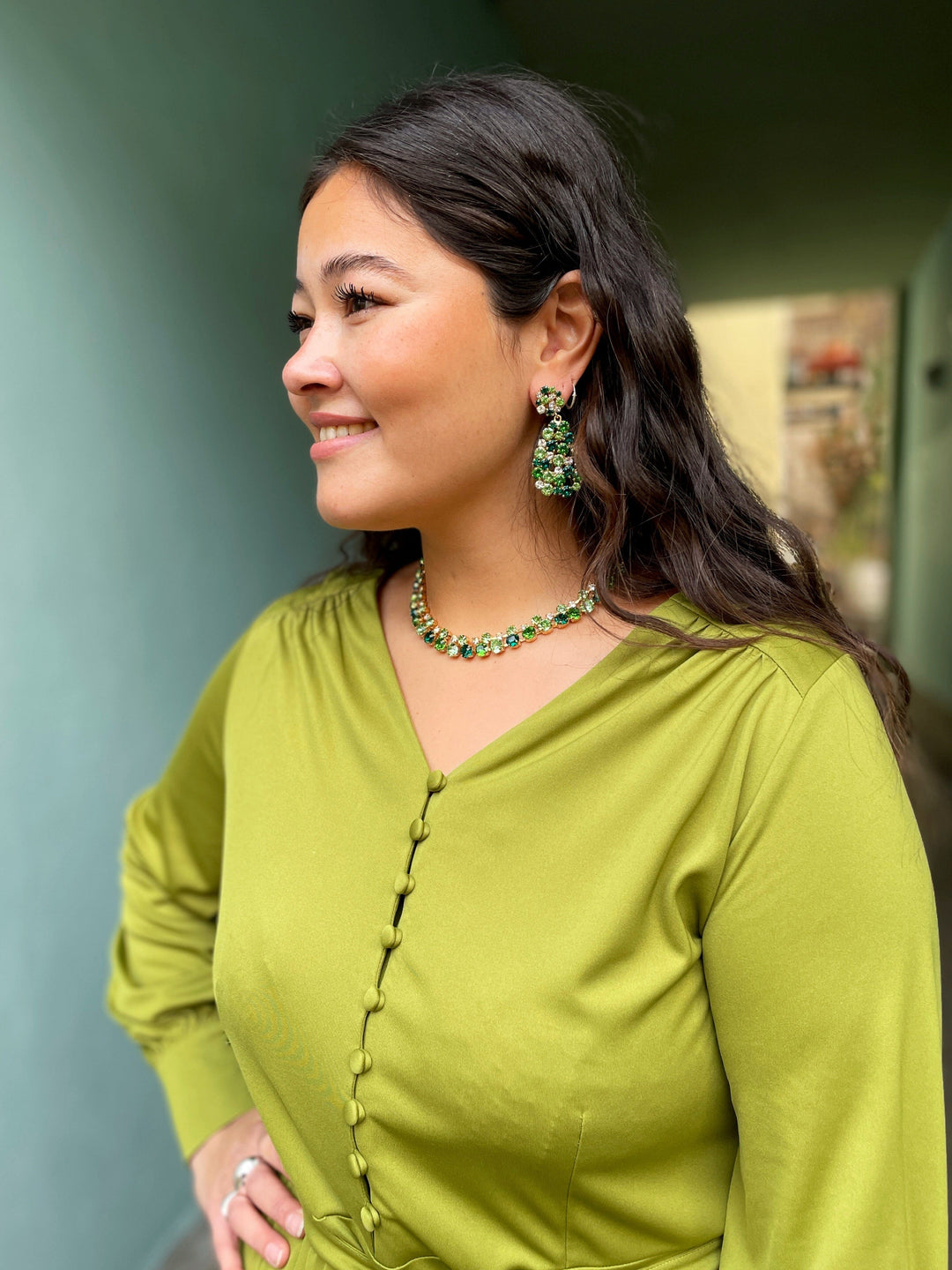 Caroline Svedbom halskjeder Pomona necklace - green combo