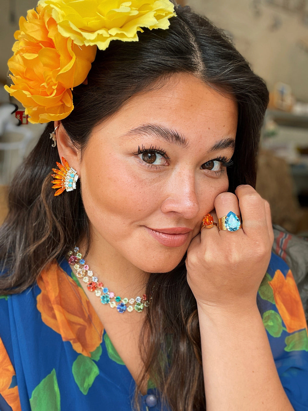 Caroline Svedbom halskjeder Pomona necklace - rainbow combo
