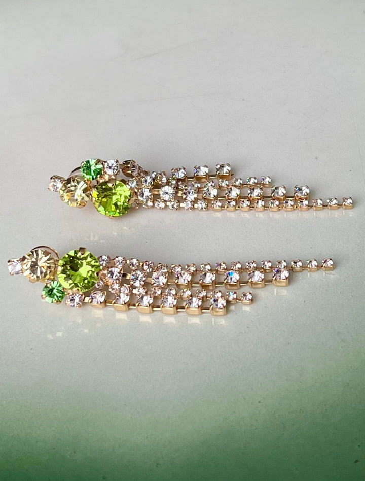 Caroline Svedbom øredobber Amy earrings - lime combo