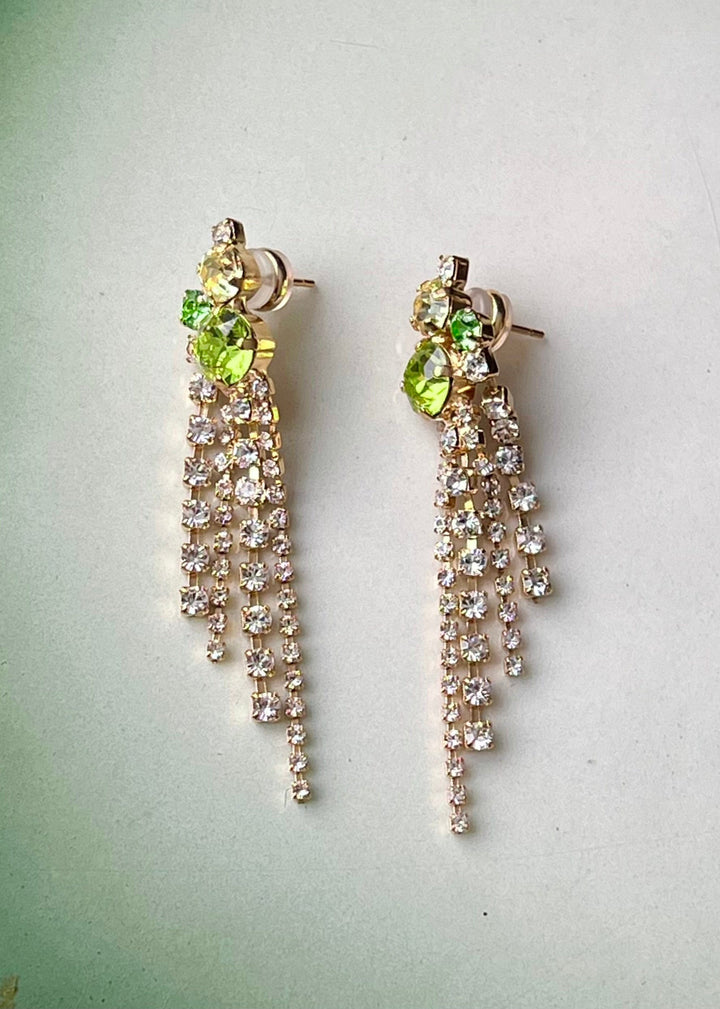 Caroline Svedbom øredobber Amy earrings - lime combo