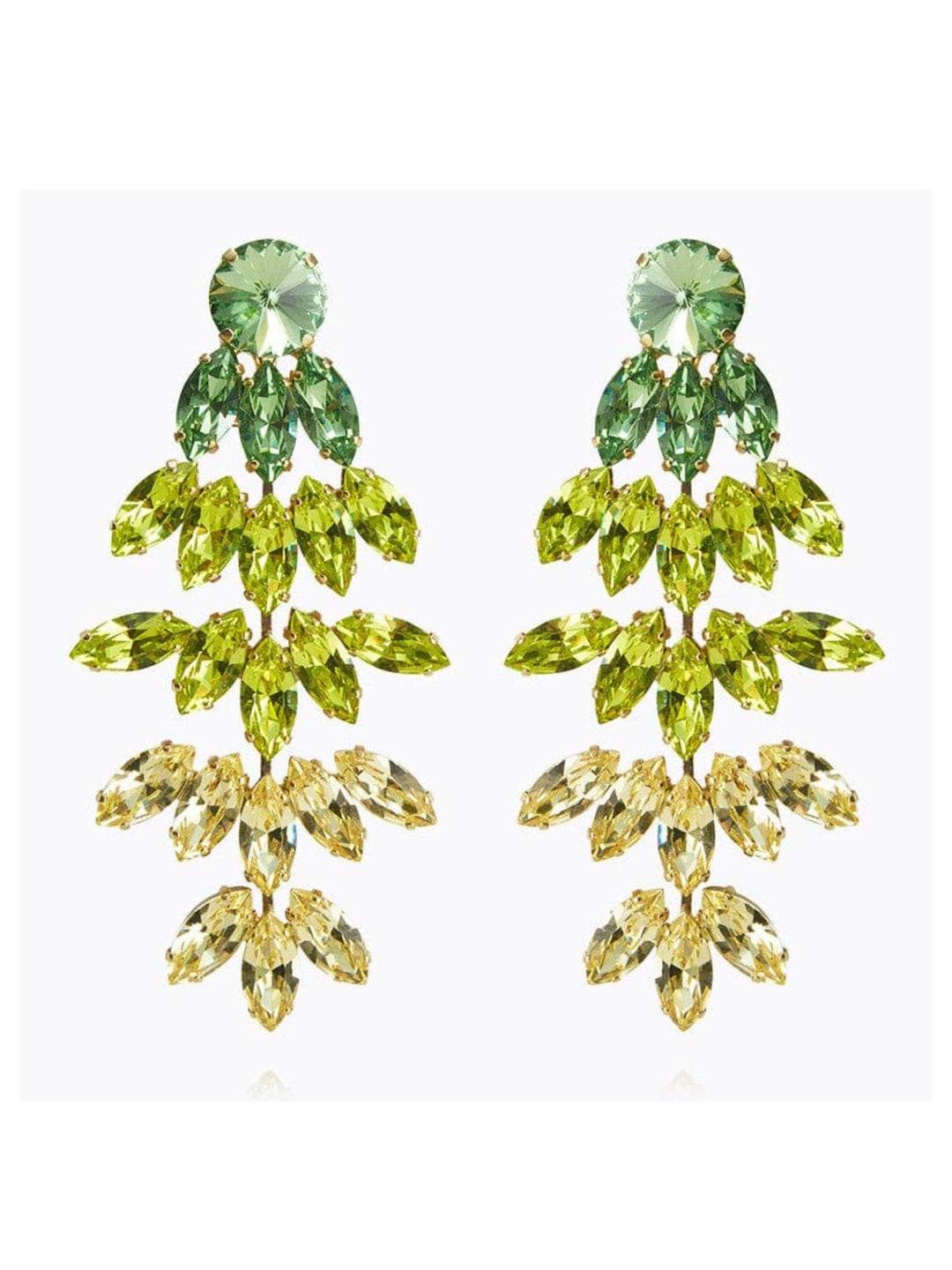 Caroline Svedbom øredobber Bonnie earrings - lime combo