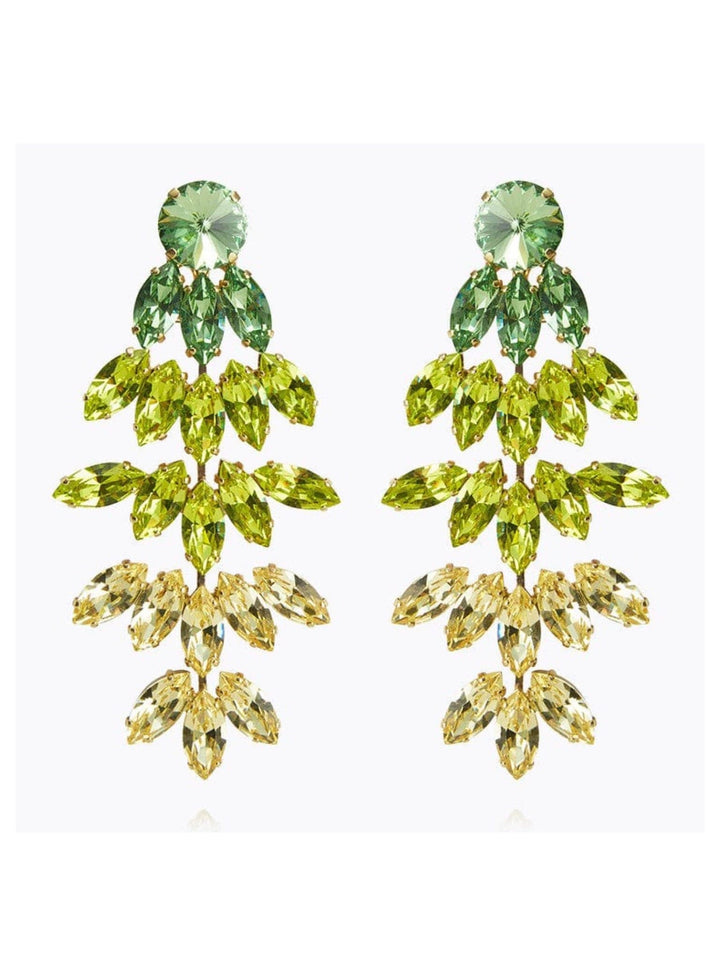 Caroline Svedbom øredobber Bonnie earrings - lime combo