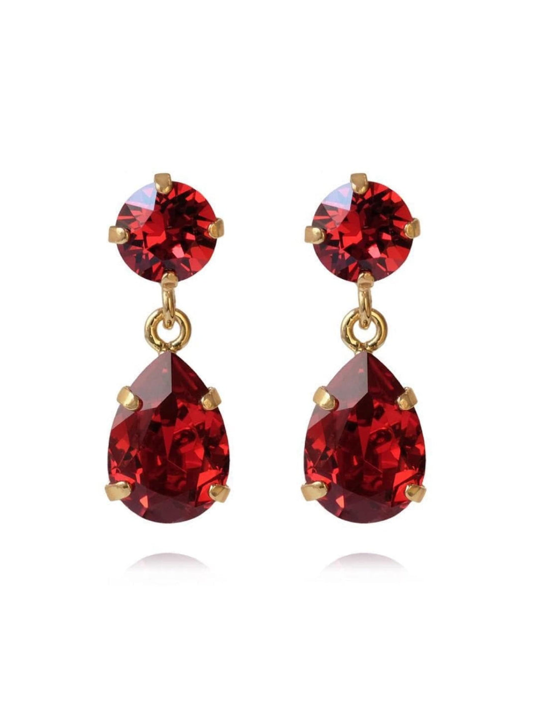 Caroline Svedbom øredobber Classic drop earrings - scarlet