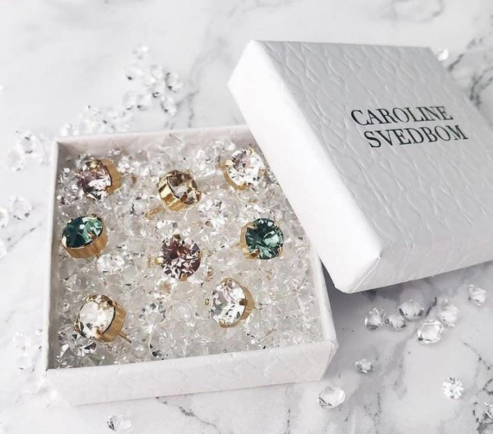 Caroline Svedbom øredobber Classic stud earrings - aquamarine