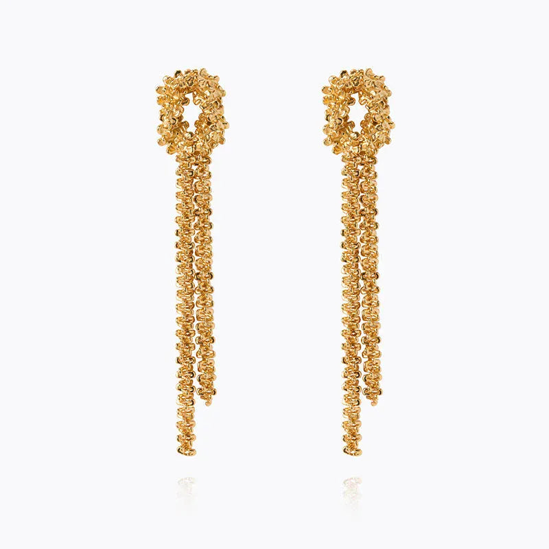 Caroline Svedbom øredobber Gemma statement earrings - gold
