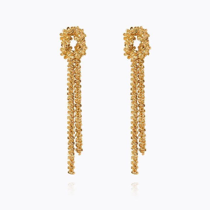 Caroline Svedbom øredobber Gemma statement earrings - gold