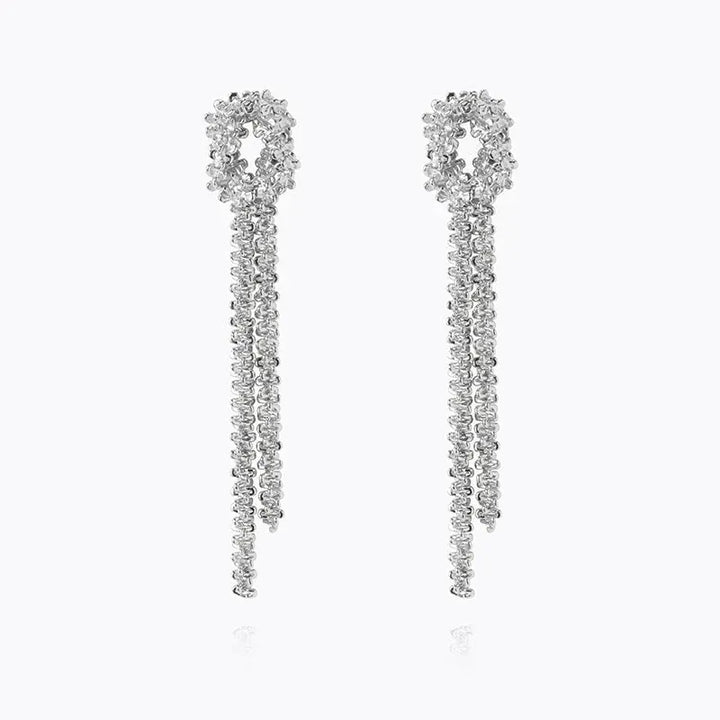 Caroline Svedbom øredobber Gemma statement earrings - rhodium