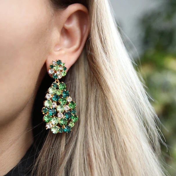 Caroline Svedbom øredobber Hanna earrings - scarlet/fuchsia