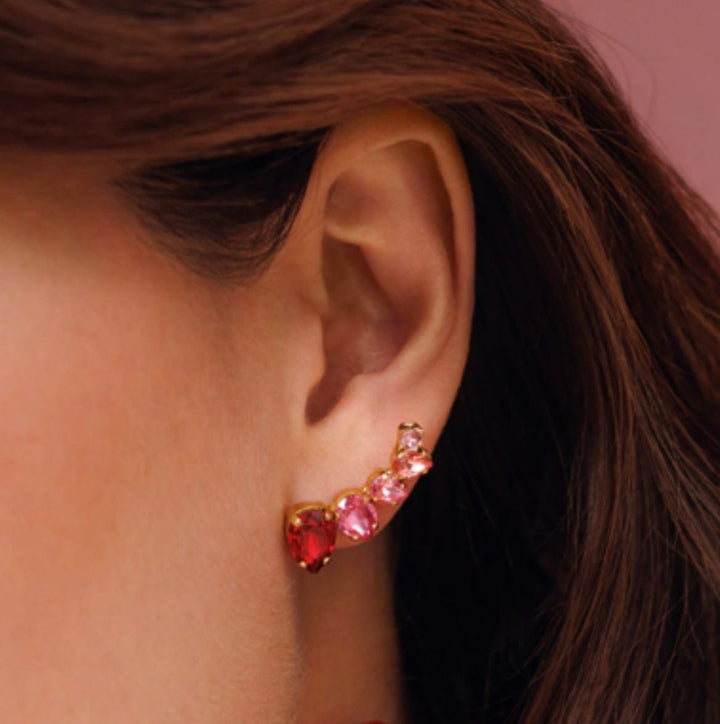 Caroline Svedbom øredobber Julie earrings - scarlet combo