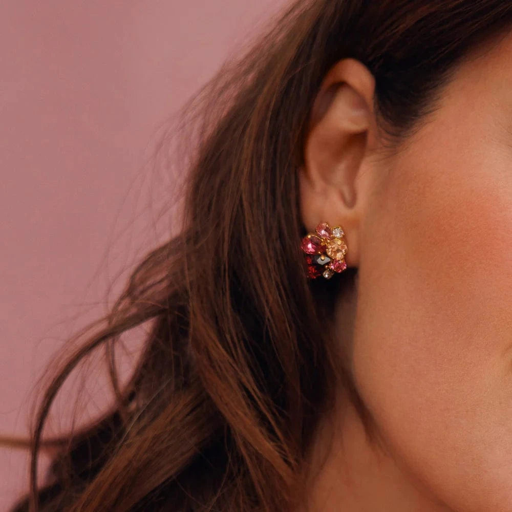 Caroline Svedbom øredobber Katie earrings - scarlet combo