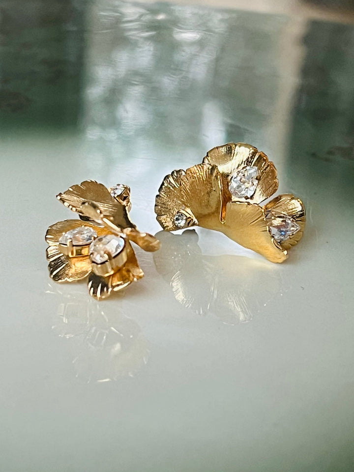 Caroline Svedbom øredobber Malva Gold earrings